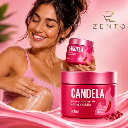 CANDELA – Crema Corporal Reductora de Estrías y Celulitis 💖