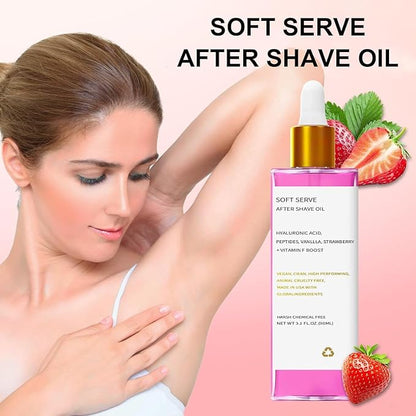 Aceite calmante after shave con fragancia de fresa y vainilla - additional image 3