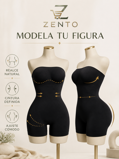 Faja moldeadora sin tirantes con control de abdomen negro M/L