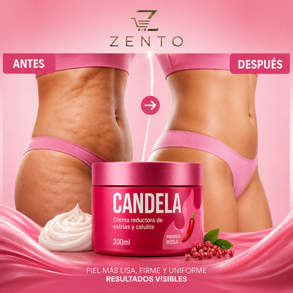 CANDELA – Crema Corporal Reductora de Estrías y Celulitis 💖